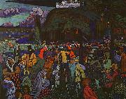 Wassily Kandinsky Colorful Life painting